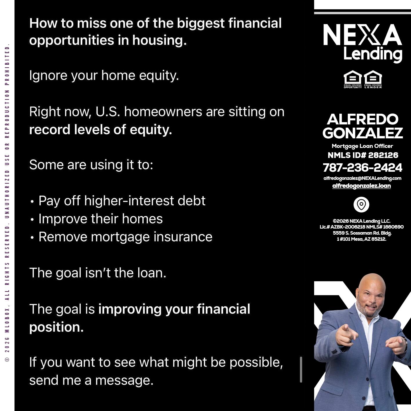 how to miss - Alfredo Gonzalez -Mortgage Loan Officer