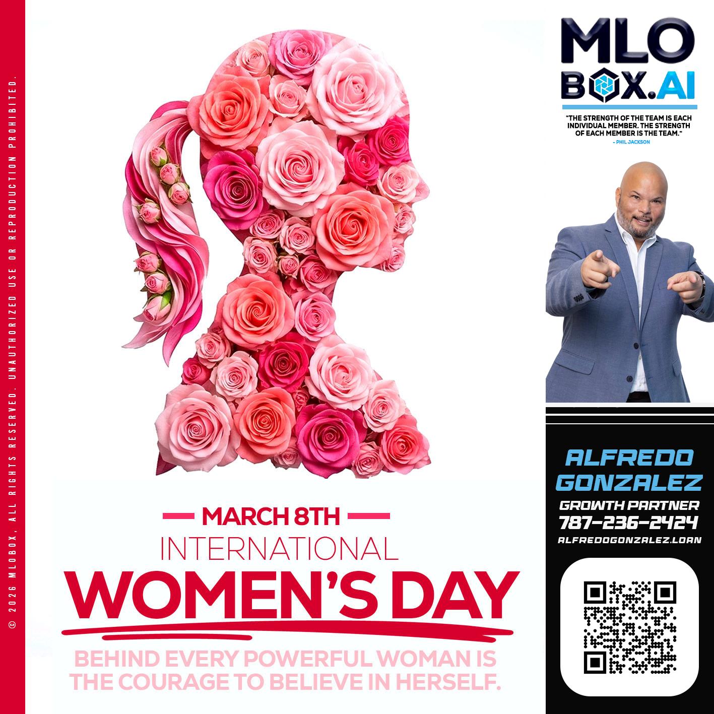 MARCH 8TH - Alfredo Gonzalez -Mortgage Loan Officer