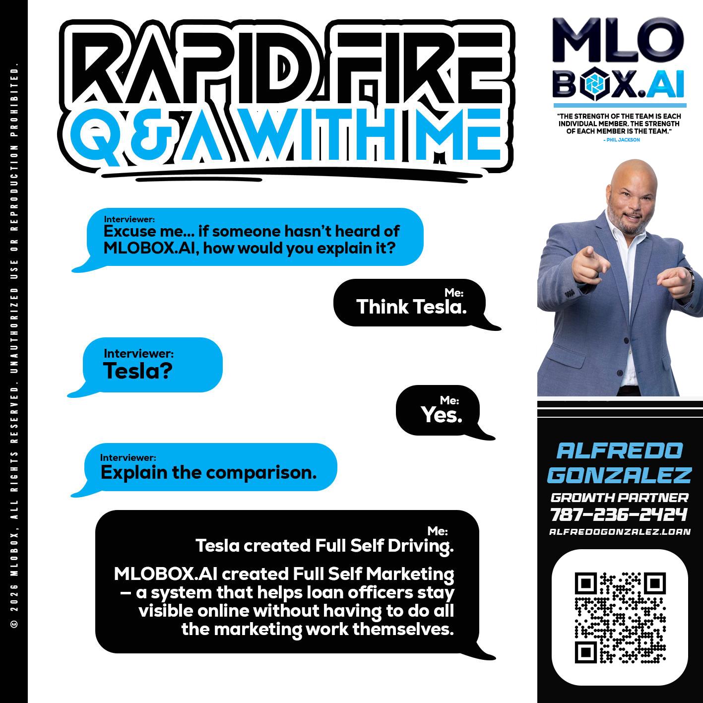 RAPID FIRE Q&A - Alfredo Gonzalez -Mortgage Loan Officer