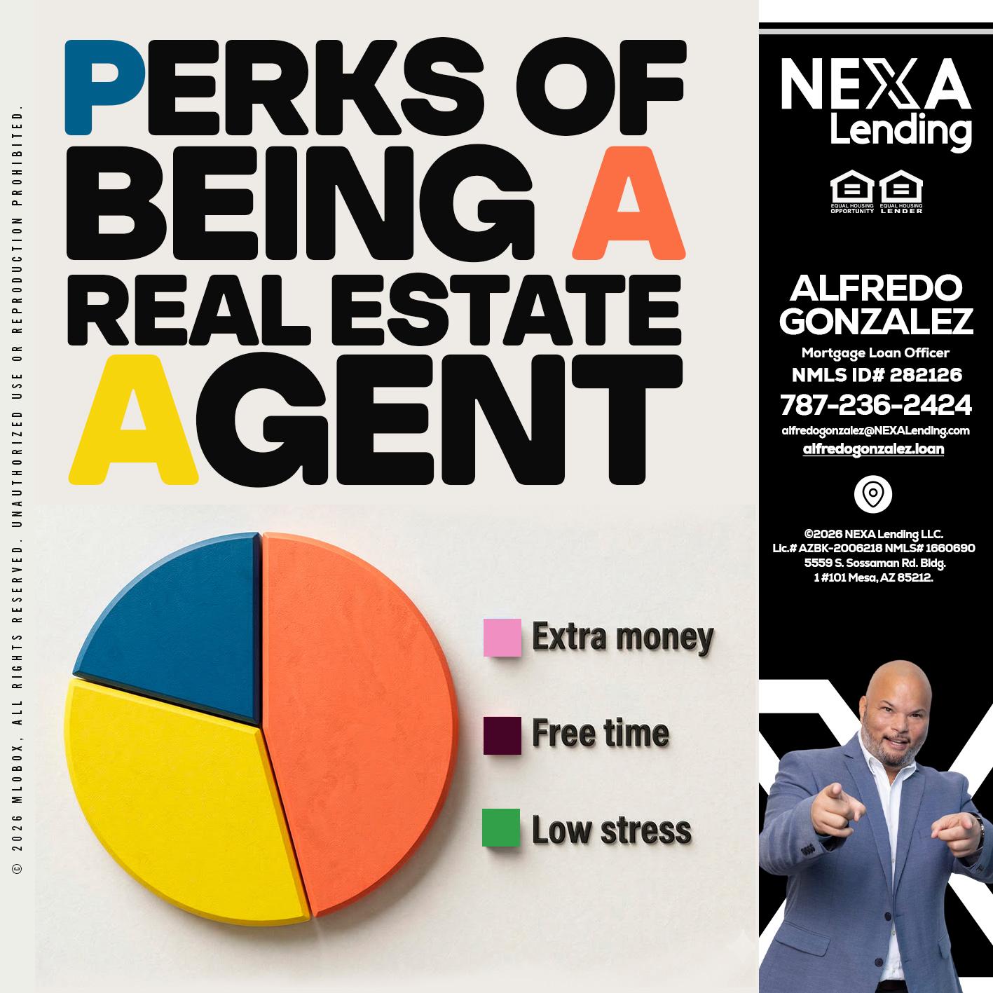 PERKS OF BEING - Alfredo Gonzalez -Mortgage Loan Officer