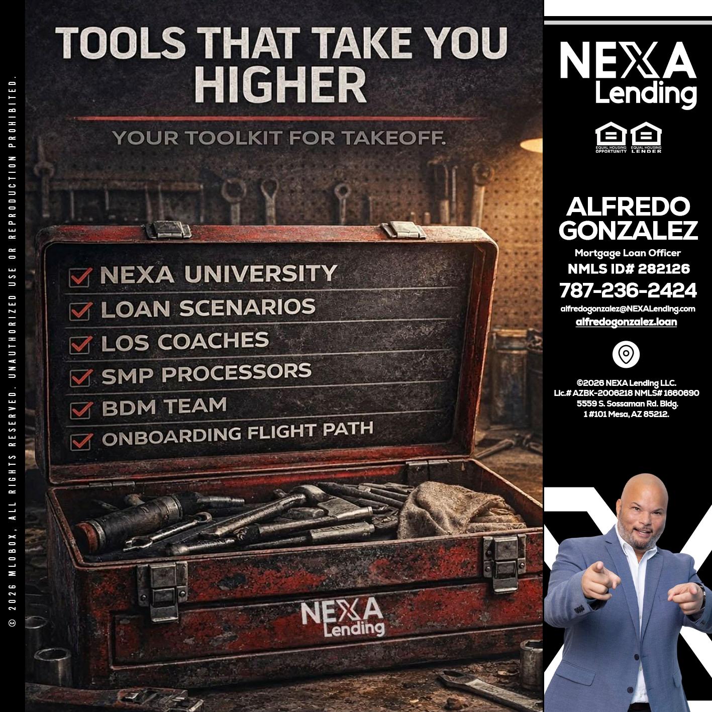 TOOLS THAT - Alfredo Gonzalez -Mortgage Loan Officer