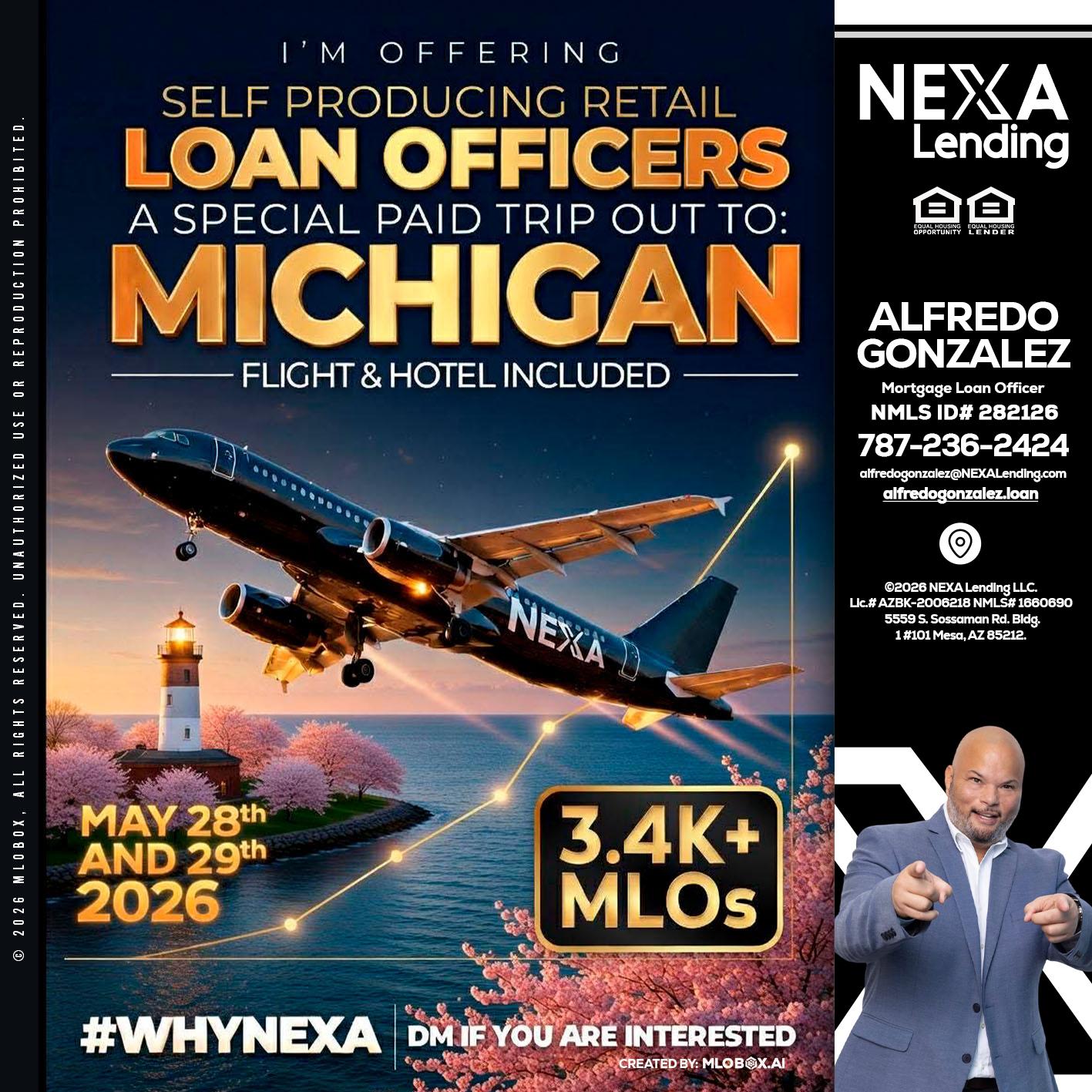 MICHIGAN TRIP - Alfredo Gonzalez -Mortgage Loan Officer
