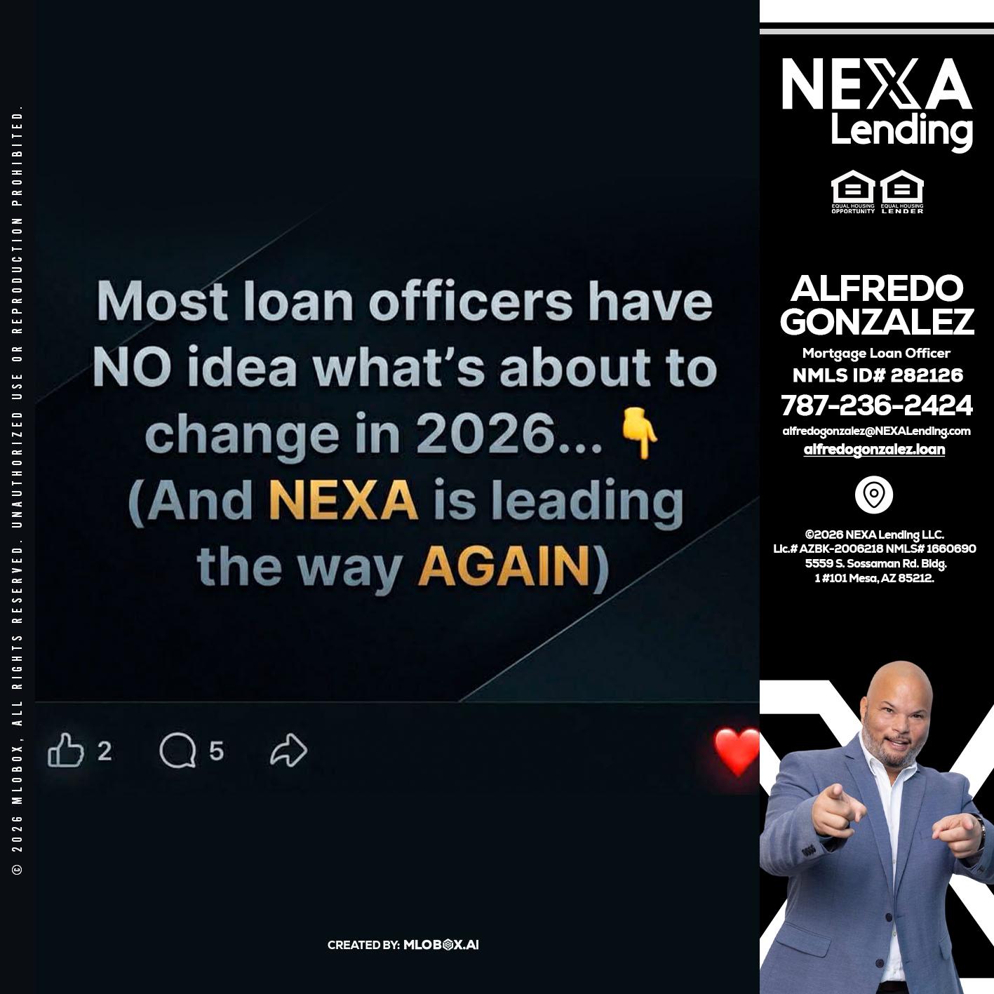 most loan officers - Alfredo Gonzalez -Mortgage Loan Officer