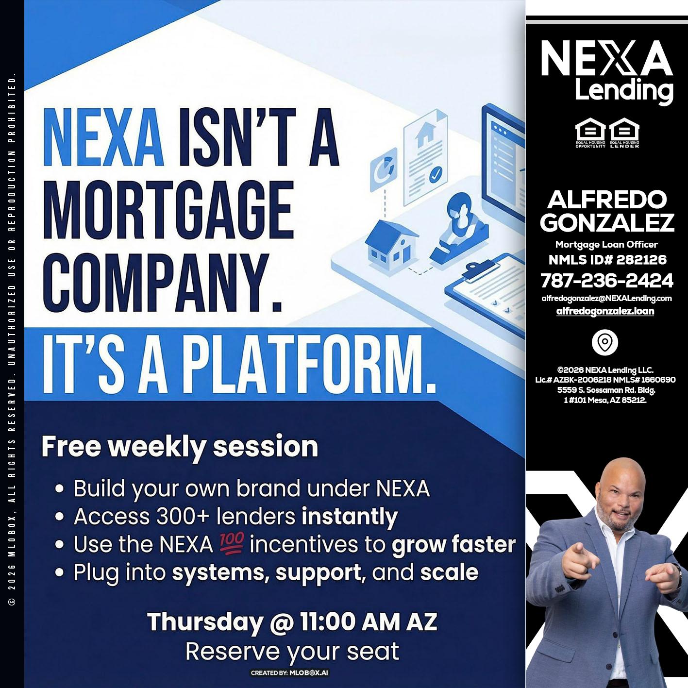 NEXA ISNT - Alfredo Gonzalez -Mortgage Loan Officer