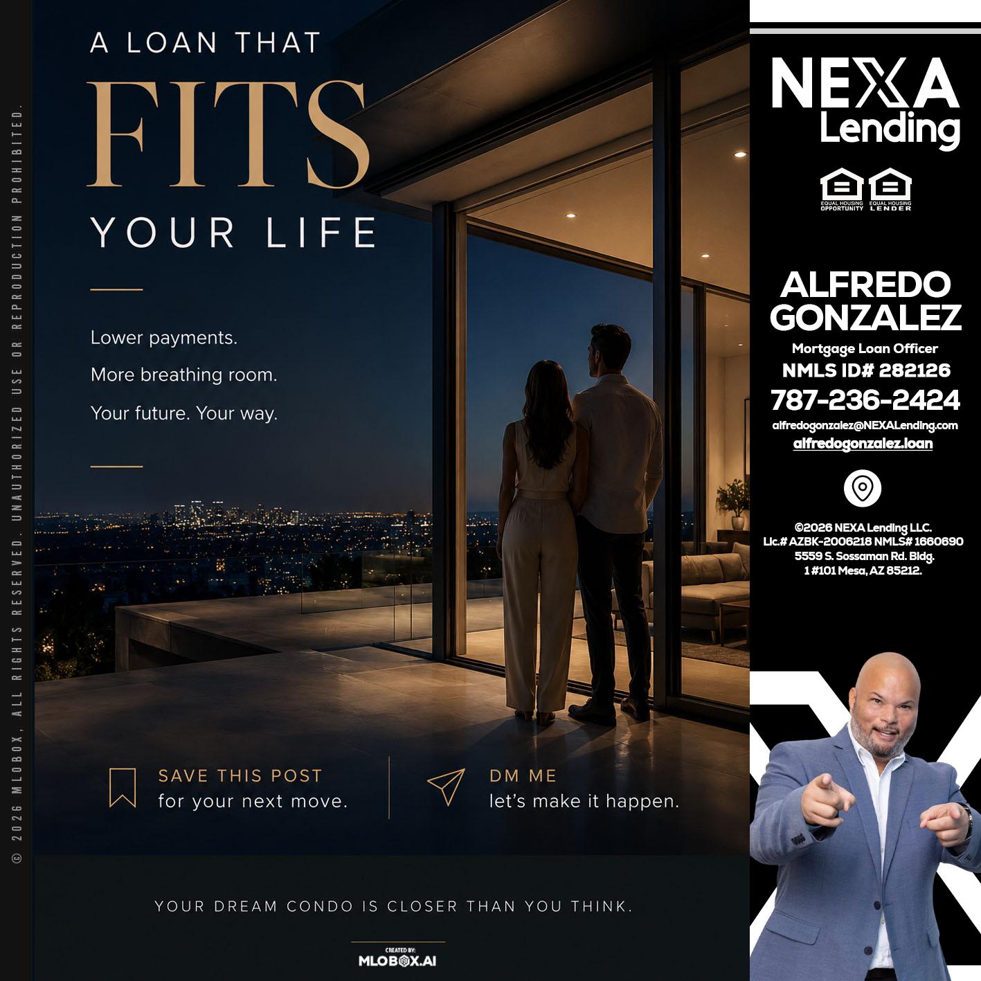 LOANS THAT FIT - Alfredo Gonzalez -Mortgage Loan Officer