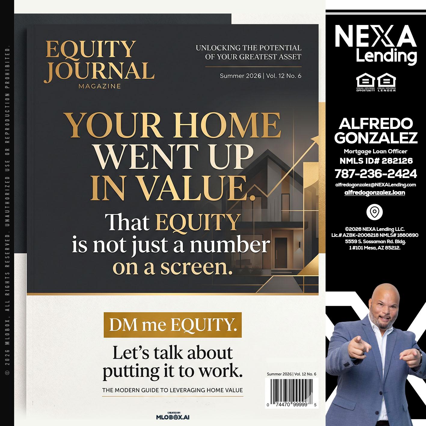 YOUR HOME - Alfredo Gonzalez -Mortgage Loan Officer