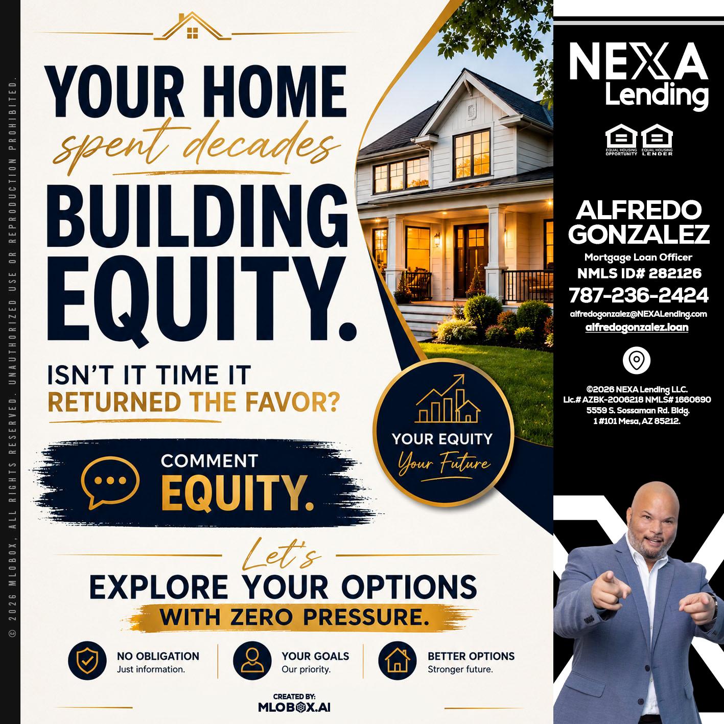 building equity - Alfredo Gonzalez -Mortgage Loan Officer