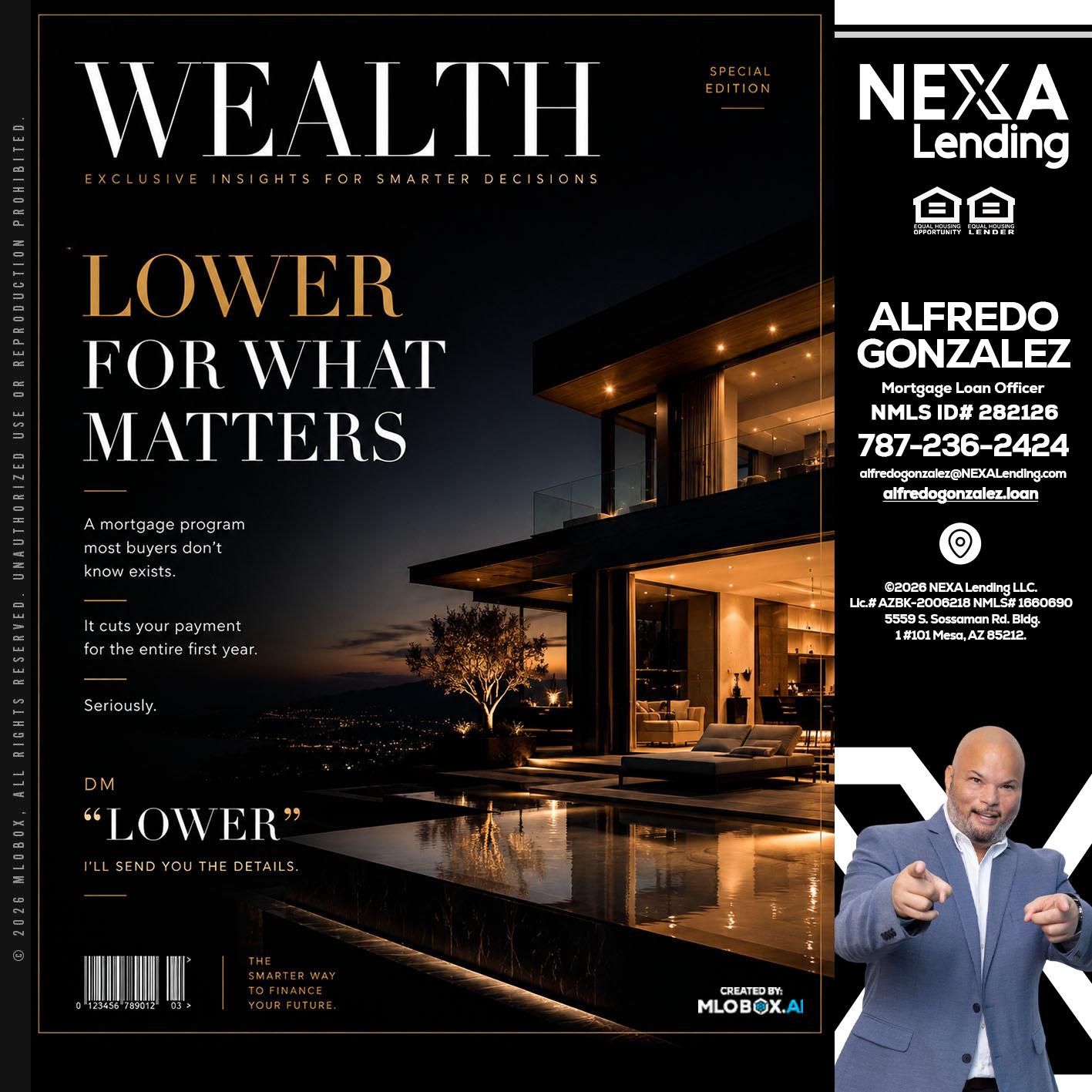 WEALTH - Alfredo Gonzalez -Mortgage Loan Officer