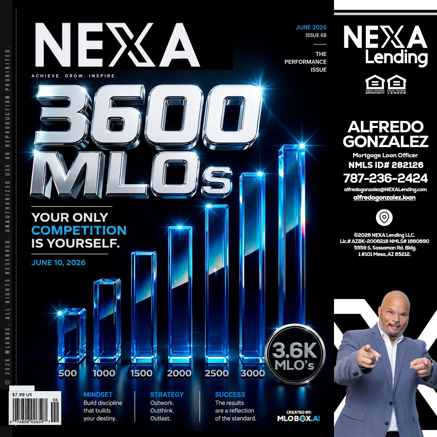 3600 MLOs - Alfredo Gonzalez -Mortgage Loan Officer