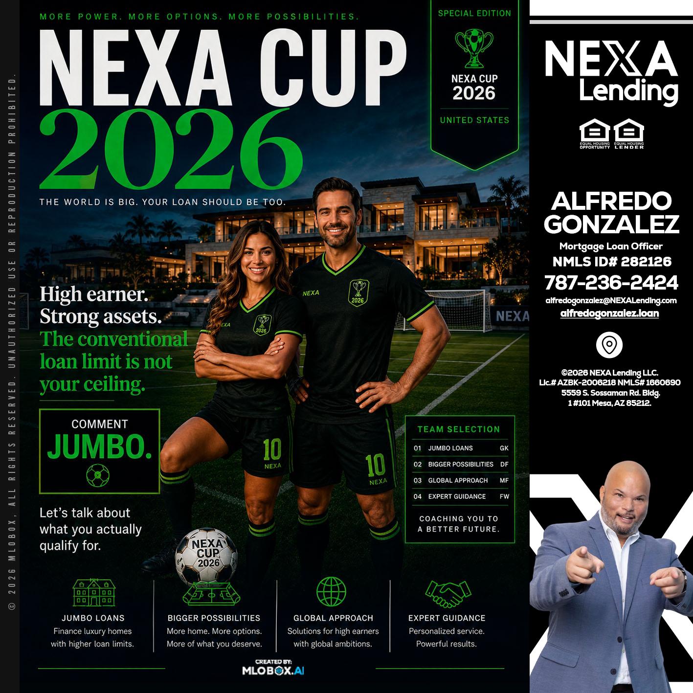 NEXA CUP 2026 - Alfredo Gonzalez -Mortgage Loan Officer