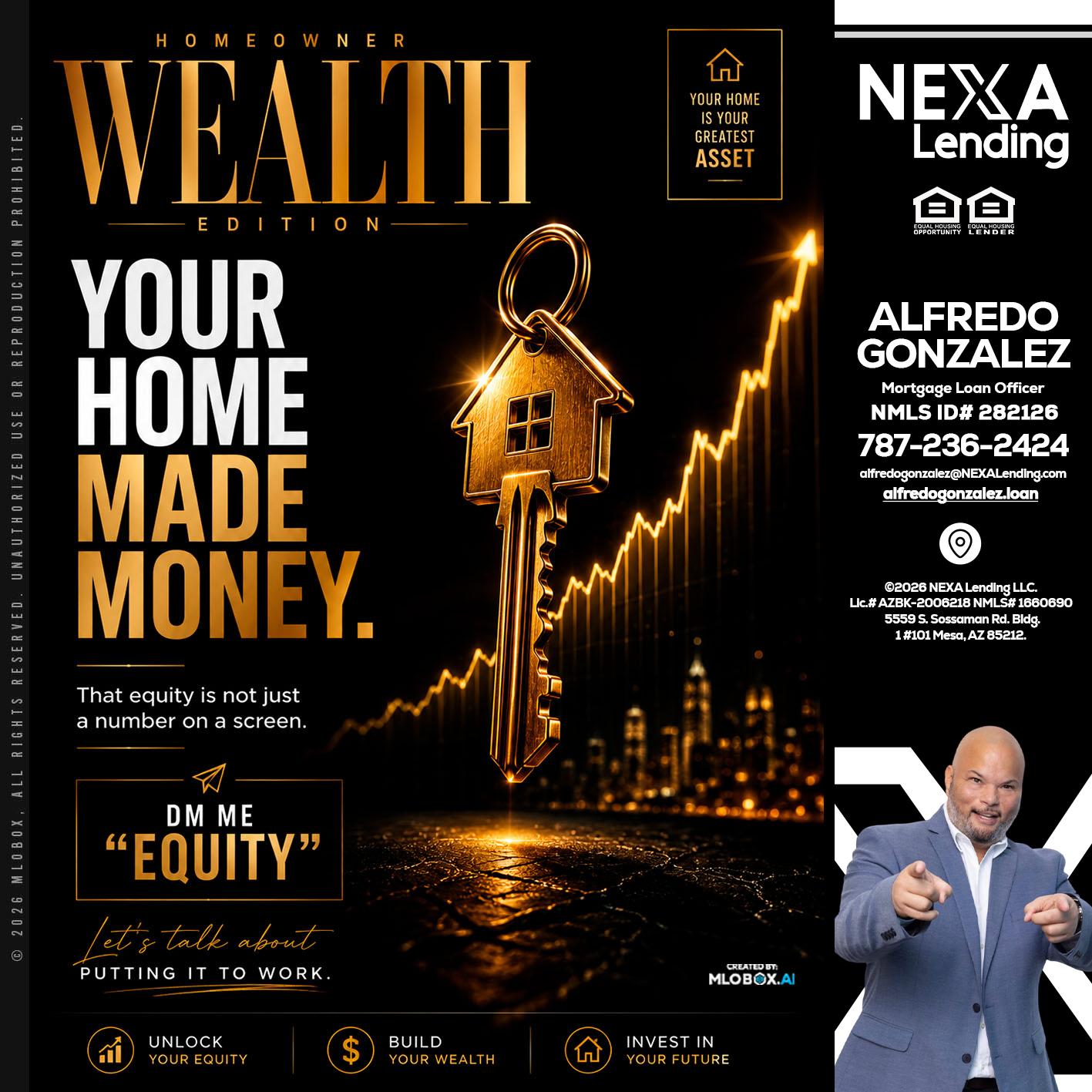 YOUR HOME MADE - Alfredo Gonzalez -Mortgage Loan Officer