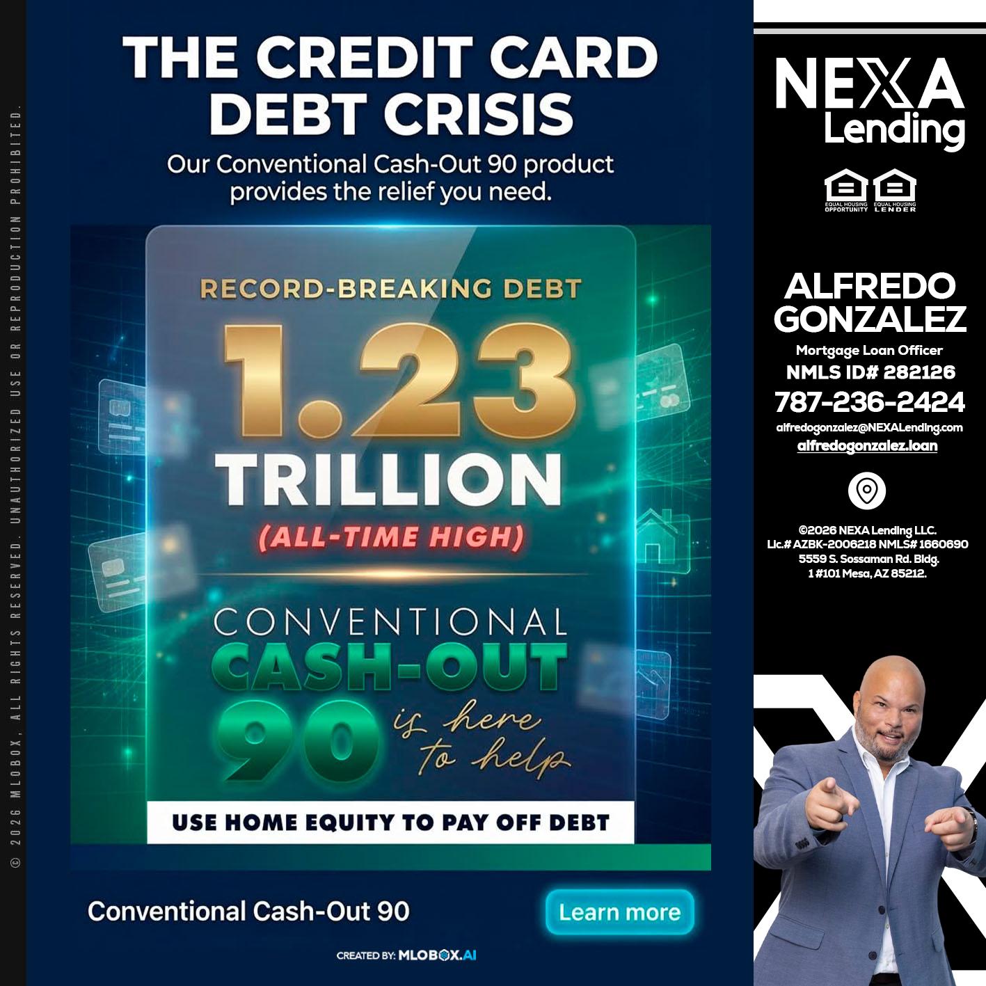 THE CREDIT CARD - Alfredo Gonzalez -Mortgage Loan Officer