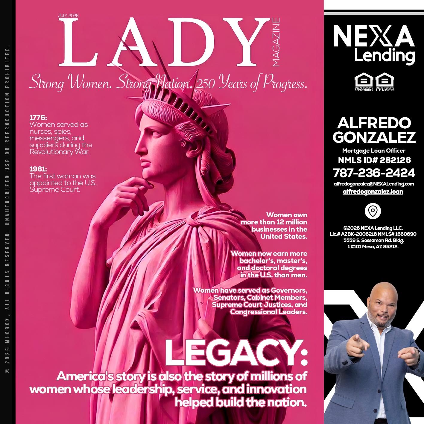 LADY LIBERTY! - Alfredo Gonzalez -Mortgage Loan Officer