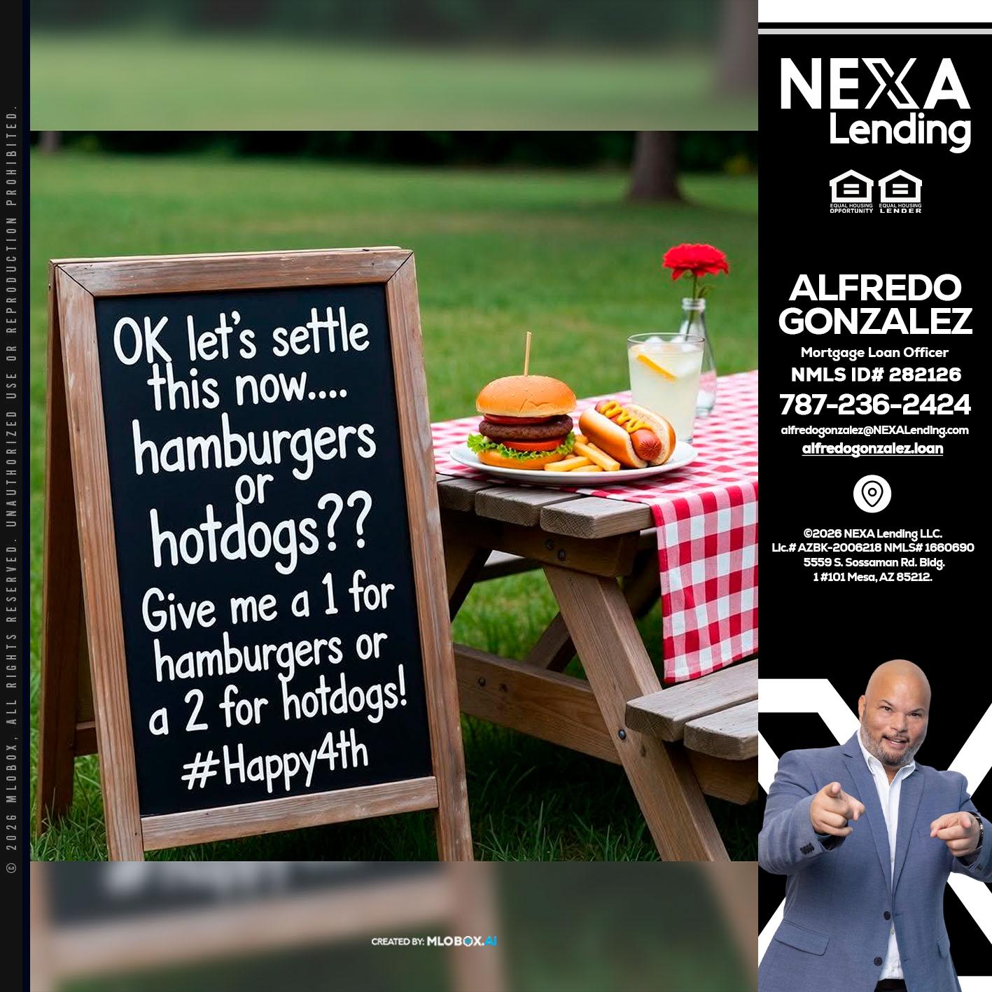 let settle this - Alfredo Gonzalez -Mortgage Loan Officer
