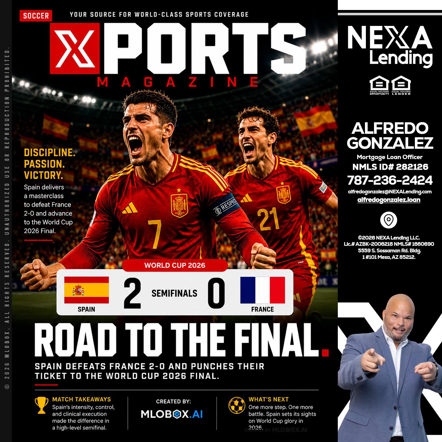 XPORTS WORLD CUP 2026 - Alfredo Gonzalez -Mortgage Loan Officer
