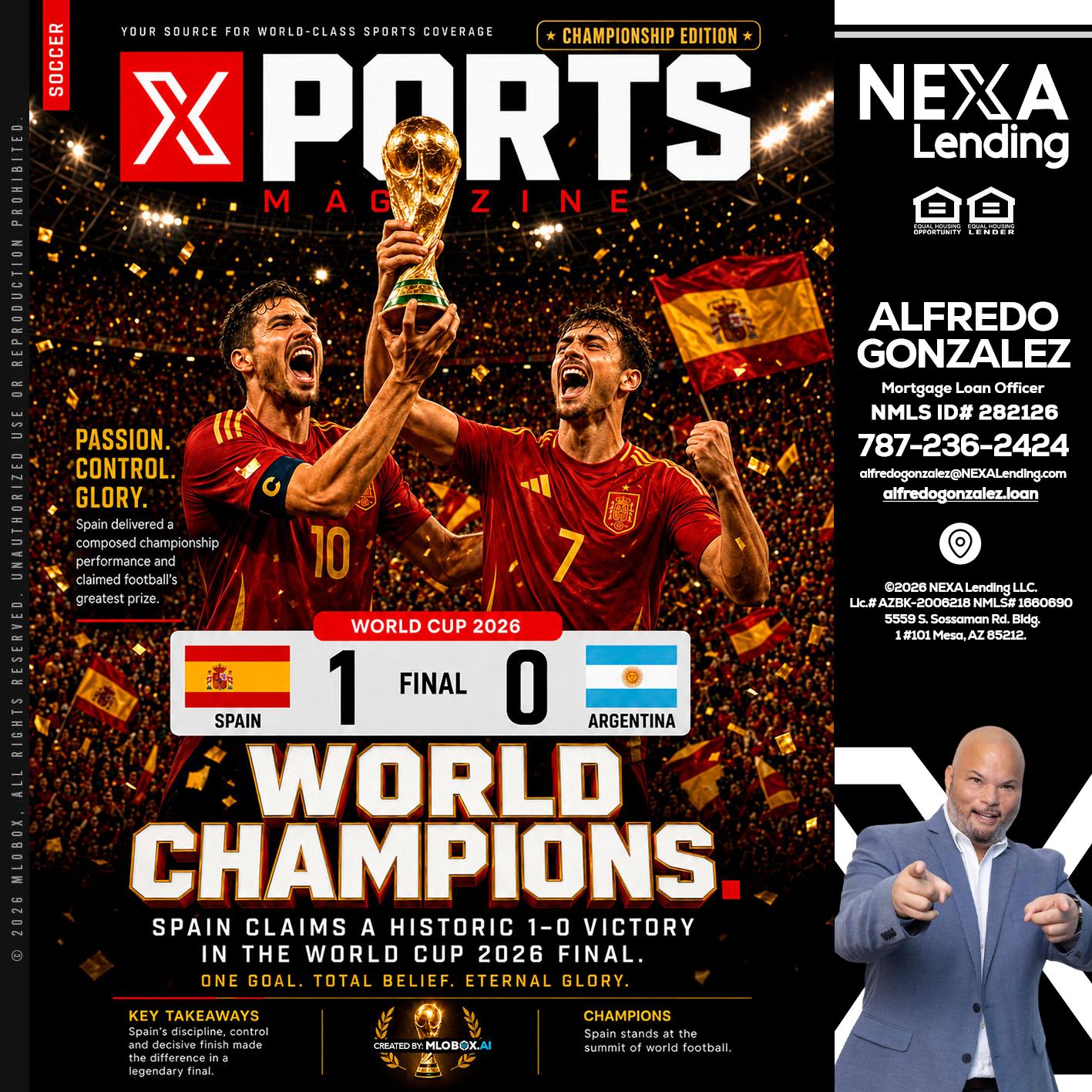 SPAIN CHAMPION - Alfredo Gonzalez -Mortgage Loan Officer