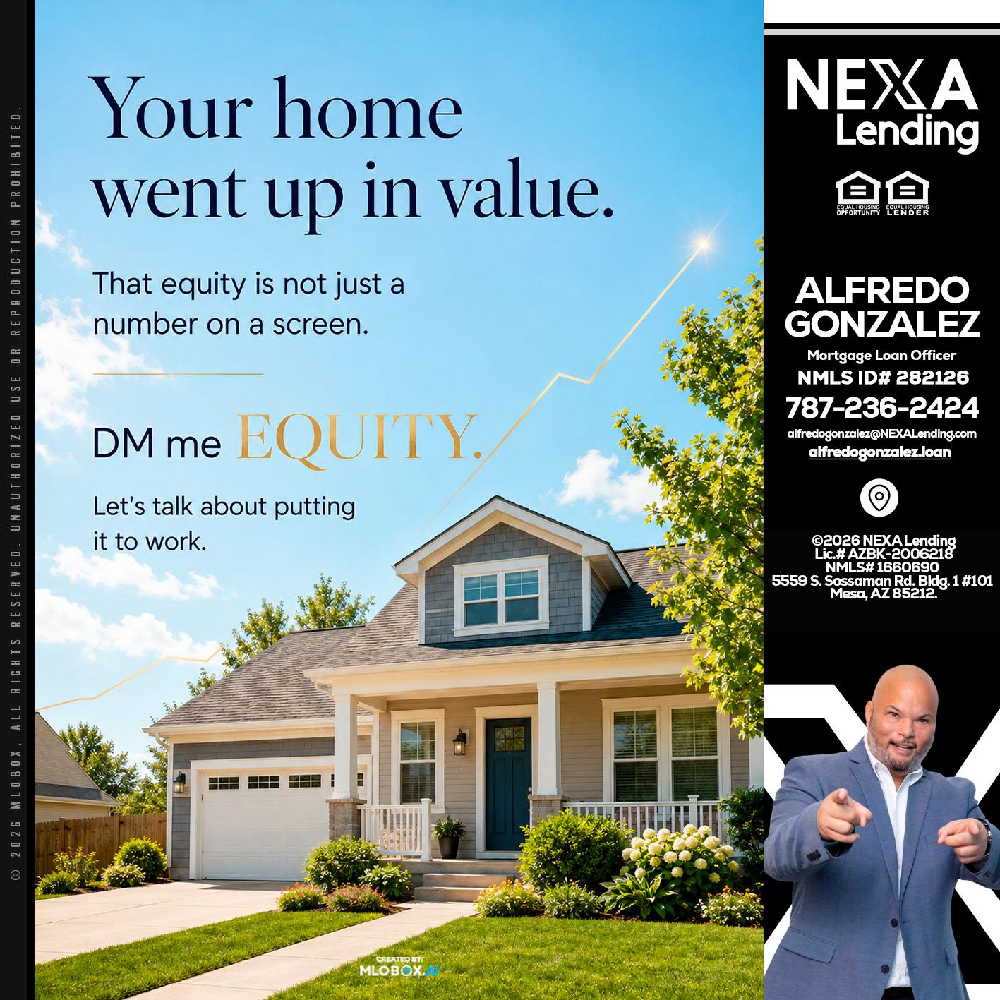 YOUR HOME - Alfredo Gonzalez -Mortgage Loan Officer