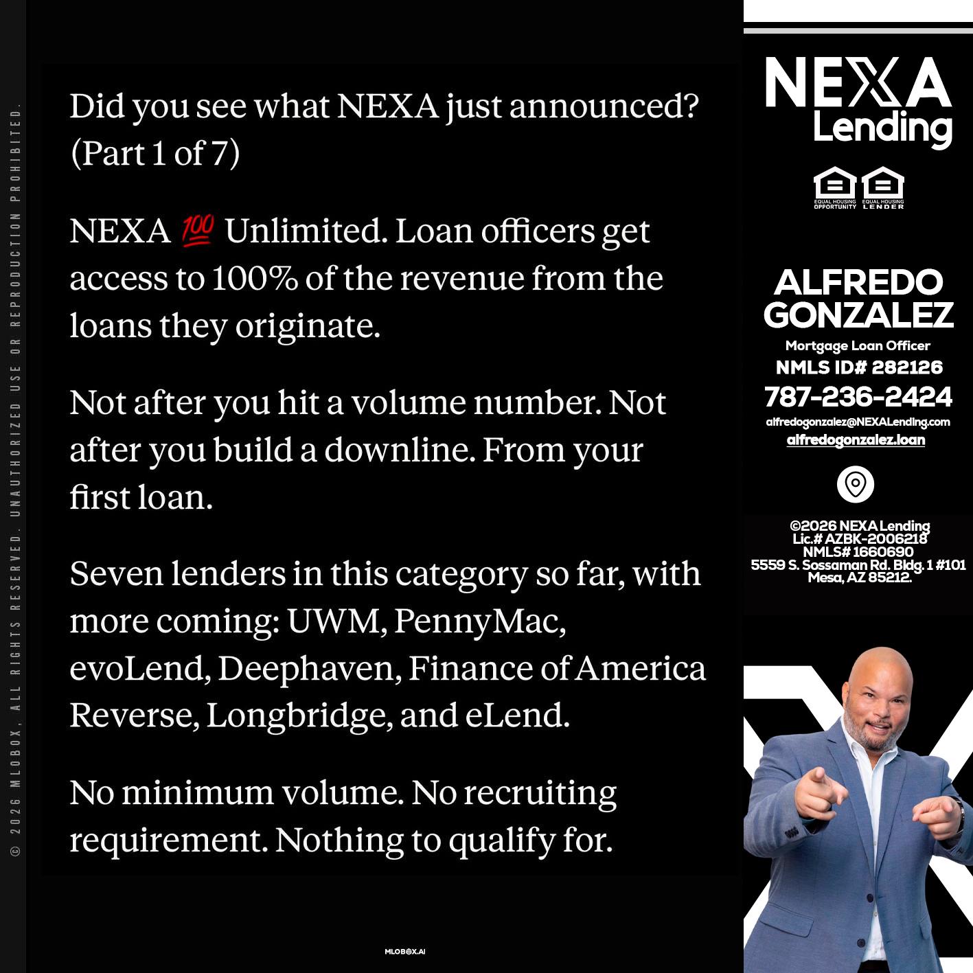 DID YOU KNOW - Alfredo Gonzalez -Mortgage Loan Officer