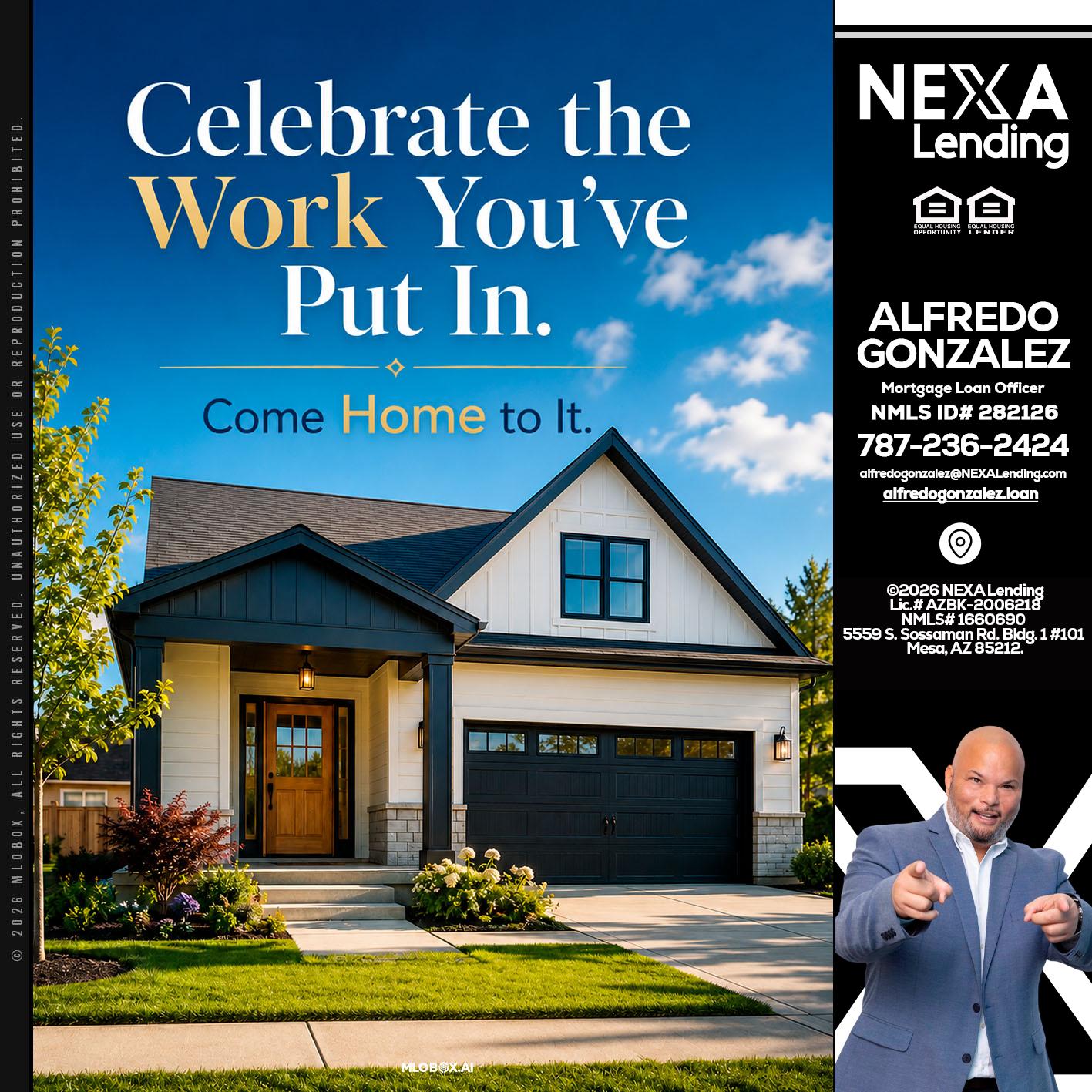 celebrate Labor Day - Alfredo Gonzalez -Mortgage Loan Officer